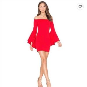 Susana Monaco Off Shoulder Dress - Red
